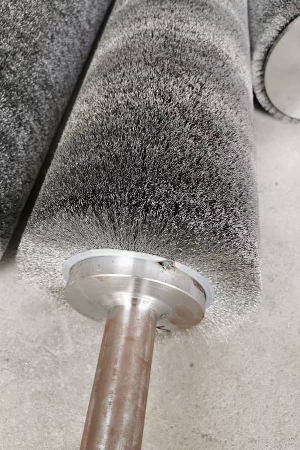 Stainless Steel Wire Brush Roller For Metal Surface Deburring