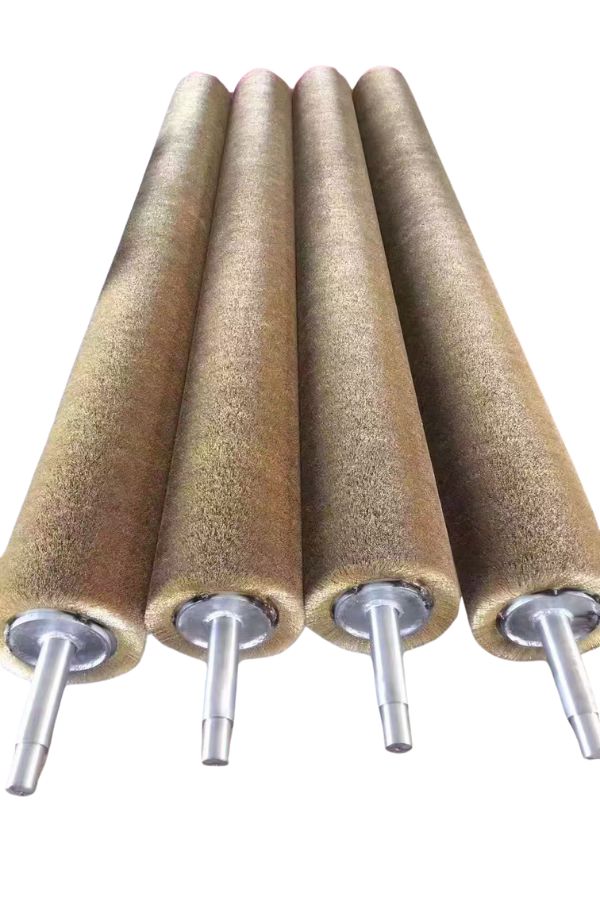 Industrial wire brush roller