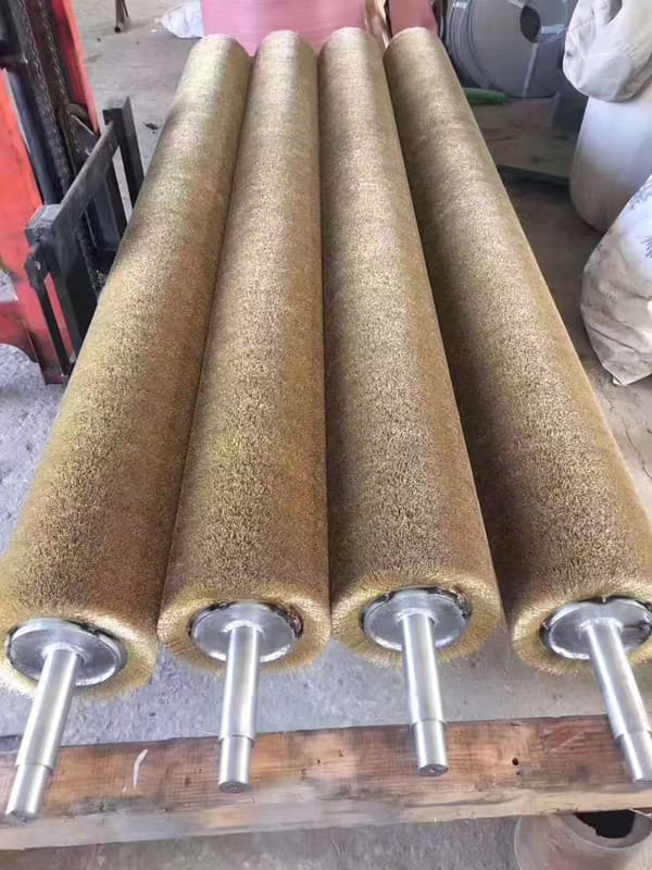 Heavy-Duty Metal Wire Brush Rollers for Cleaning